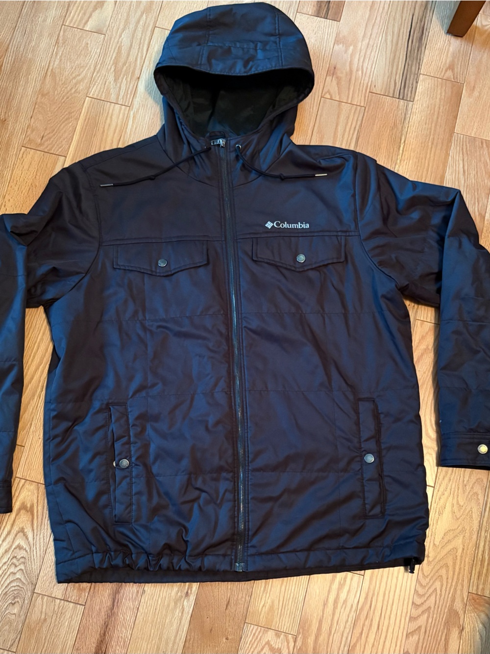 Columbia Men's Black Hooded Field Jacket